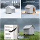 thumbnail image 2 of Caseta para perros al aire libre SHINEBBYS plegable y elevada para perros medianos, 2 of 6