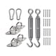thumbnail image 2 of Colgadores de montaje en tejado de material acero inoxidable Ganchos de suspensión Patio exterior Porche Columpio Hardware Hamaca Silla Kit colgante para pared , 6MM 6 mm, 2 of 5