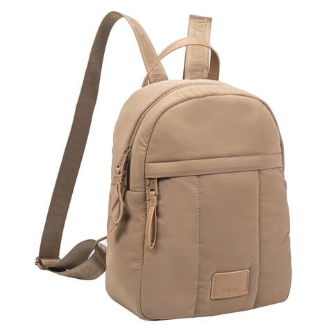 Calu Bags - Mochila Clementine Look Clásico Taupe Calu
