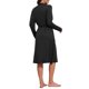 thumbnail image 3 of INSPIRE CHIC Bata de Mujer de Manga Larga Pijama Cubierta Larga con Cinturón a Juego Después de la Ducha Playa Casual Suave Ropa de Casa para Dormir Talla L Negro, 3 of 6
