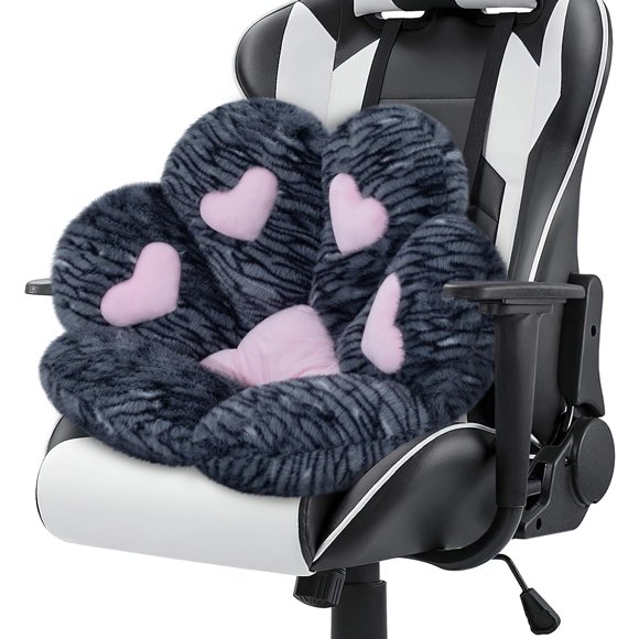 Almohada MOONBEEKI 71 cm x 61 cm de Peluche con Forma de Pata de Gato
