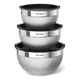 thumbnail image 1 of Set bowls acero inoxidable 3 unidades tapa de plástico, 1 of 3