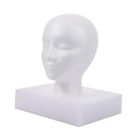 Ioensy - Maniquí Femenino De Espuma, Soporte Para Postizo Para Centro Comercial, Exhibición De Peluca, Sombrero De Pelo, 52X28X11Cm