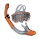 thumbnail image 5 of Máscara de buceo con esnórquel, con cubierta para la nariz, equipo de esnórquel a prueba de fugas para adultos, máscara de natación para buceo bajo el Naranja, 5 of 5
