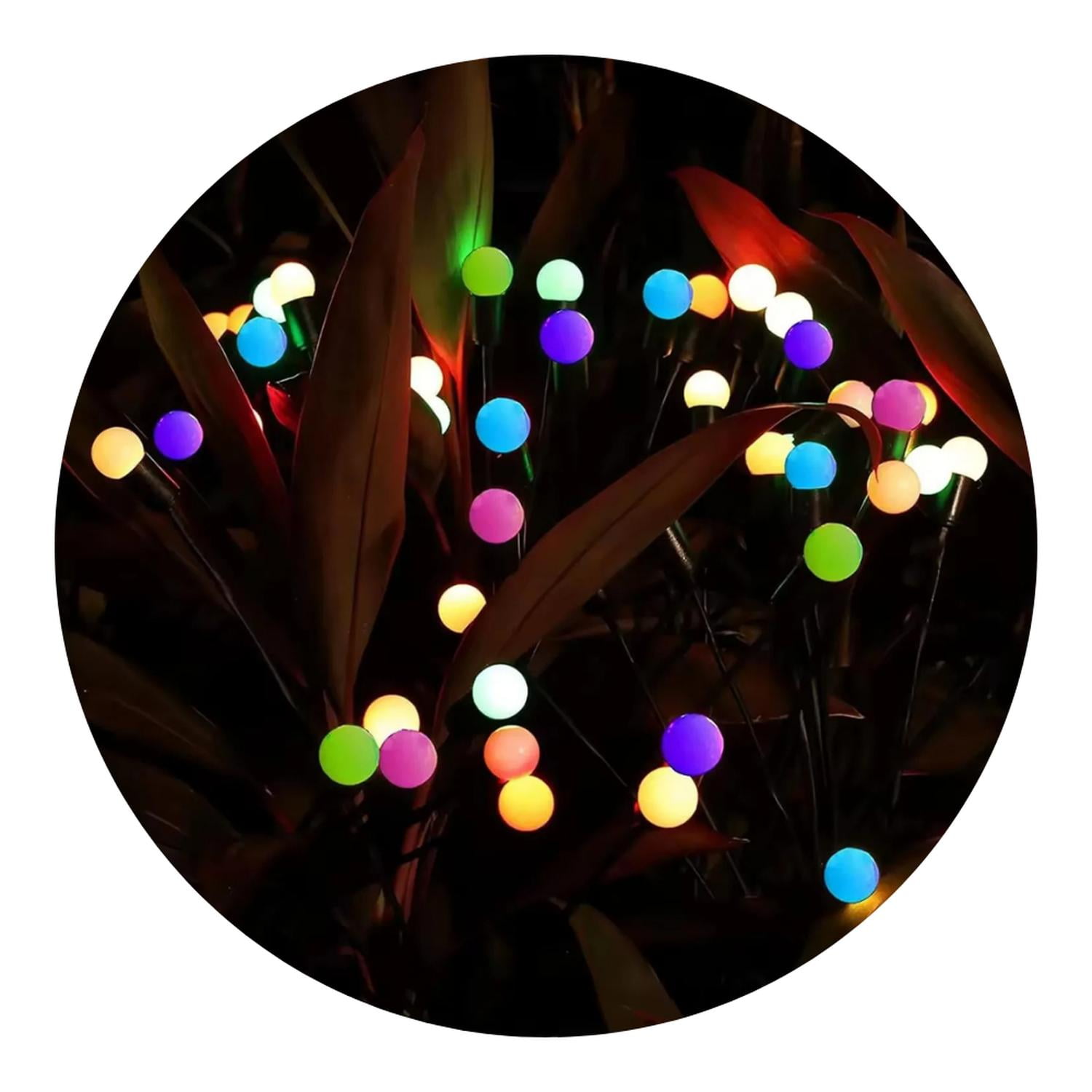 Fliperex - Set 2 Luces Solares Exterior Jardin Estaca Decorativa Led Negro