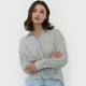 thumbnail image 3 of Blusa Mujer Cuello Camisero Lurex Verde Corona, 3 of 5