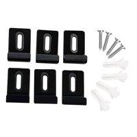 Magideal - 6 Clips De Metal Para Espejo, Kits De Suspensión De Espejo Para Montaje En Pared, Clips De Pared Para Espejo Con Tornillos, Clips De Retención Pesados