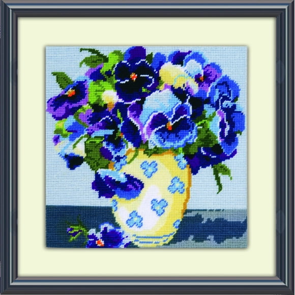 Kit de bordado a mano Design Works Crafts 25 cm Pensamientos