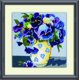 thumbnail image 1 of Kit de bordado a mano Design Works Crafts 25 cm Pensamientos, 1 of 1