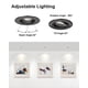 thumbnail image 5 of Luz LED empotrada ZYC 7,5 cm paquete de 10 negro regulable, 5 of 7