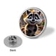 thumbnail image 3 of Mapache-Theme Round Button Badge: Premium Metal Construction, Ideal for High-End Events 2.8 cm, 3 of 6