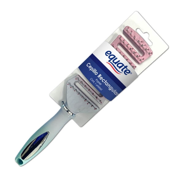 Cepillo De Pelo Desenredante Pastel Rectangular, 1 Un