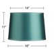 thumbnail image 4 of Pantalla de lámpara Springcrest Springcrest 36 x 41 x 28 cm en verde azulado con ribete plateado, 4 of 7