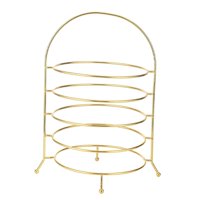 Bothyi - Exhibición De Postres, Exhibición De Dulces De Frutas De Varios Niveles Para Mesa De Aniversario De Cocina, 5 Capas De Oro