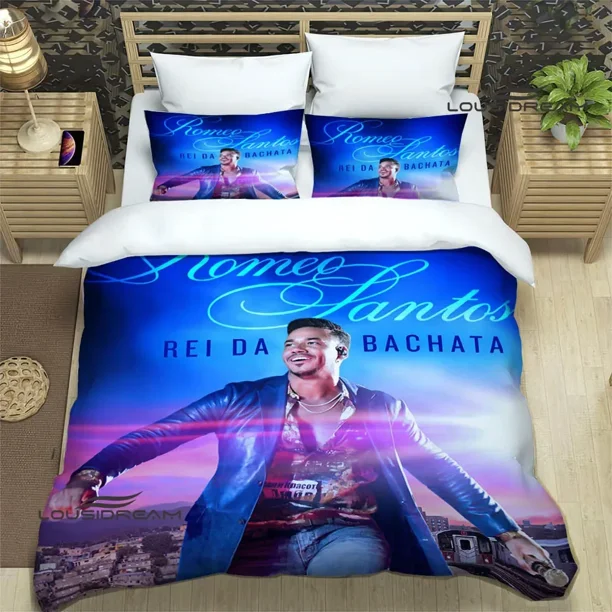 Latin singer Romeo Santos Bedding Sets exquisite bed supplies set duvet cover bed comforter set bedding set luxury birthday gift Bed Sheets