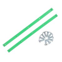 Magideal - 1 Par De Rieles Para Monopatín Longboard, Protección Con 1 Tornillos De Montaje, Accesorios Para Monopatín De Surf Al Verde