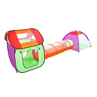 Genérico - Carpa Infantil Tunel Gateo Domo 3 En 1 - Re3301