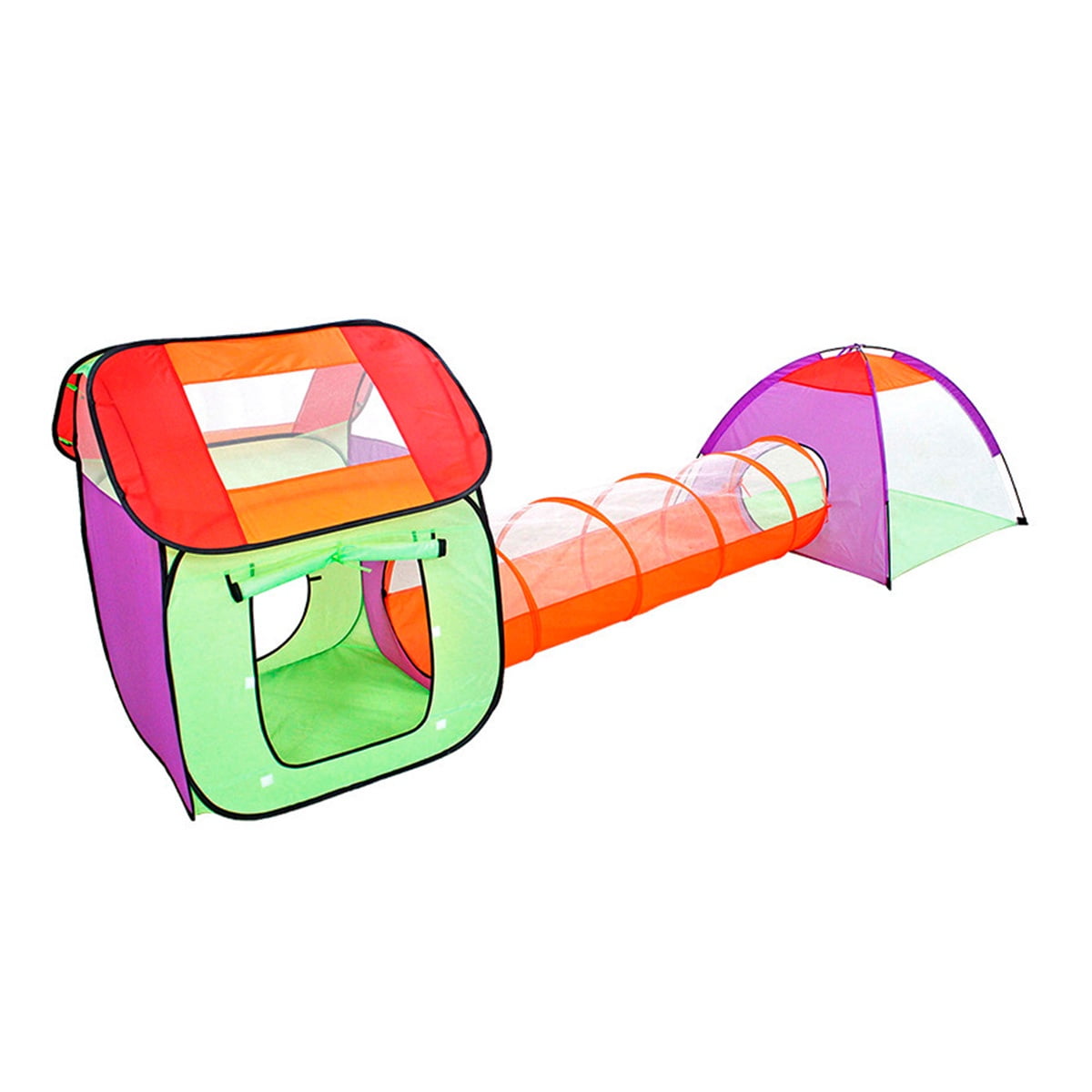 Genérico - Carpa Infantil Tunel Gateo Domo 3 En 1 - Re3301