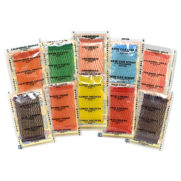 Muestras de almohadillas aromatizantes para auto Auto Scents (paquete de 10)
