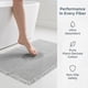 thumbnail image 2 of REGALWOVEN Alfombra de Baño con Flecos de Waffle Suave Absorbente para Lavandería Lavable Alfombras de Baño Gruesas Regalos para el Hogar Bohemia Gris 24" x 36", 2 of 7