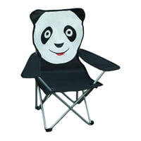 Magideal - Silla De Camping Plegable Para Niños Silla De Playa Silla De Picnic Sillas De Jardín Compactas Portátiles Silla De Campamento Plegable Para Senderismo Blanco Negro