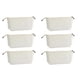 thumbnail image 1 of Set de 6 Neceseres de Lona Juvale para Cosméticos y Viaje de Algodón, 1 of 5