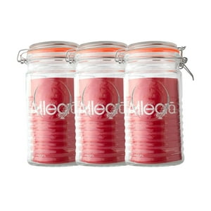 Set 3 Frascos Con Tapa De Vidrio Hermetica De 1000Ml Allegra