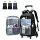 thumbnail image 2 of Child luggage school bag On wheels students school Backpack can climb stairs Casual suitcase 6-13 years Children travel backpack, 2 of 3