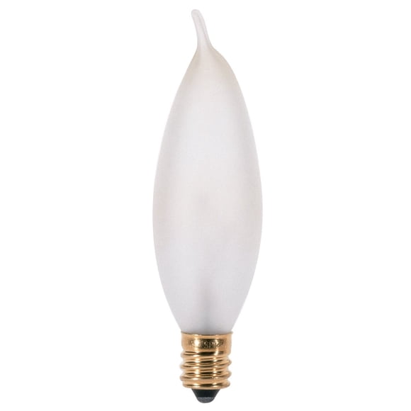 Bombilla Satco punta de llama esmerilada 25W 210lm E12 9 cm