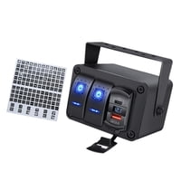 Ioensy - Disyuntor De Panel De Interruptor Basculante De Metal Para Rv Atv Utv Coche Camión Barco