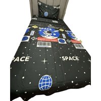 Teng Fei - Set De Sábanas Niña Niño Infantil 1 Plaza Diseño Deastronauta Espacio