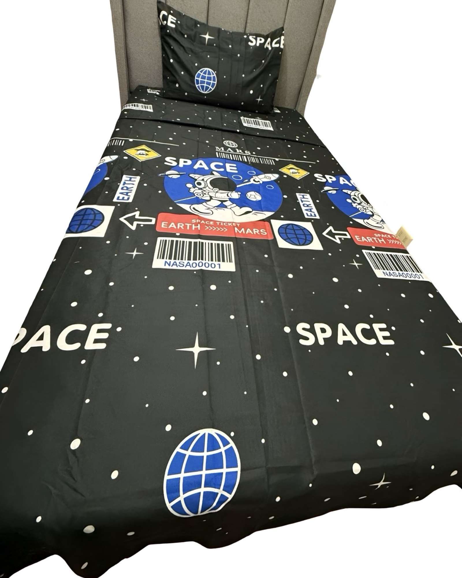 Teng Fei - Juego De Sábanas Niña Niño Infantil Plaza Y Media Diseño Deastronauta Espacio