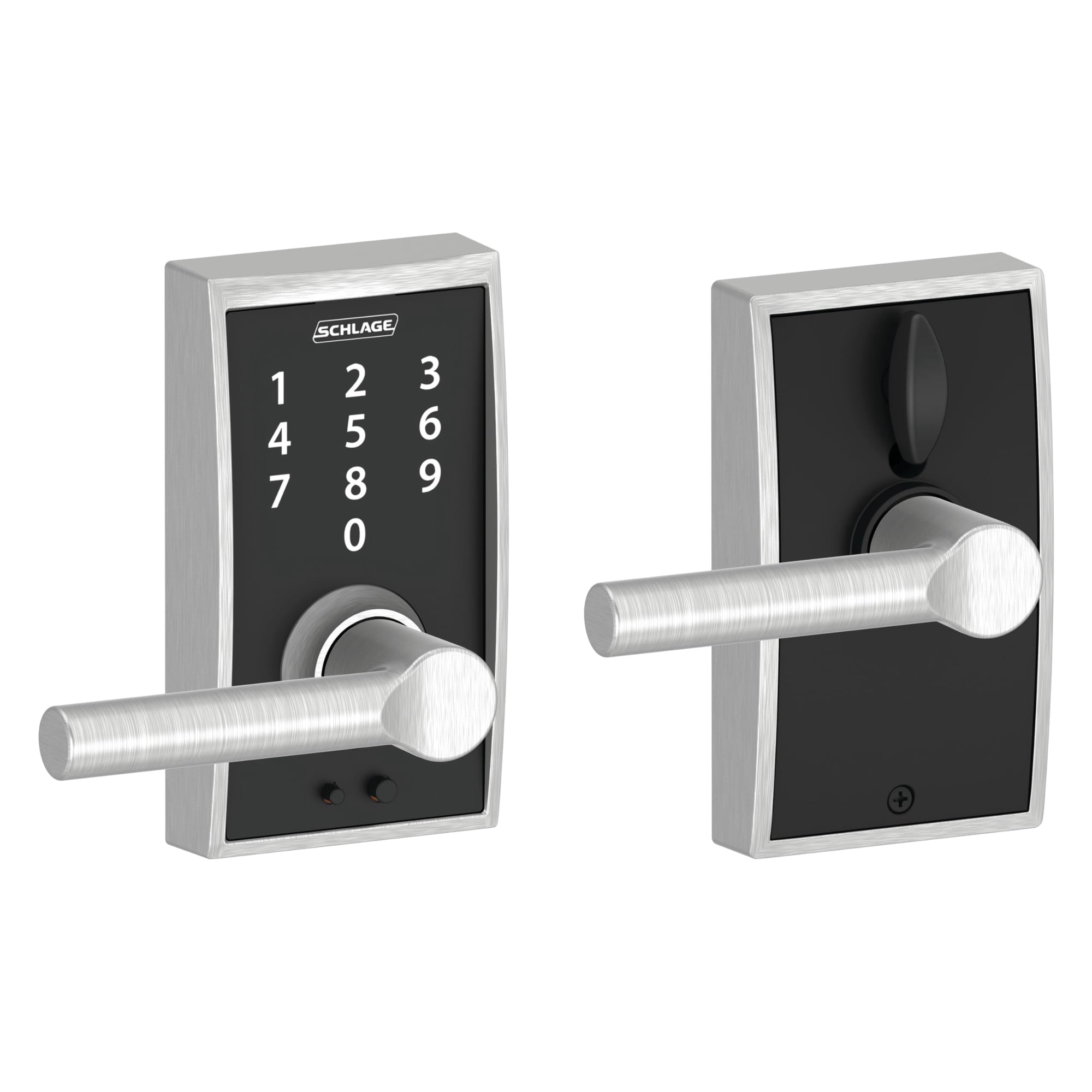 Cerradura Electrónica Schlage Fe695 Cen Sin Llave, Cromo Satinado