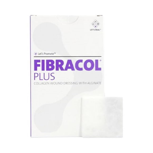 Apósito para heridas FIBRACOL Plus Colágeno con alginato 10x10 cm