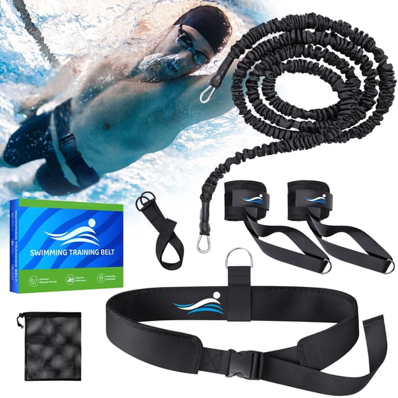 Cinturón De Entrenamiento Para Natación Ajustable De 2 5 A 7 5 M