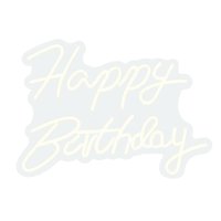 Magideal - Letrero De Luz Led Con Letras, Lámpara De Noche Regulable Para Sala De Cumpleaños Blanco Cálido