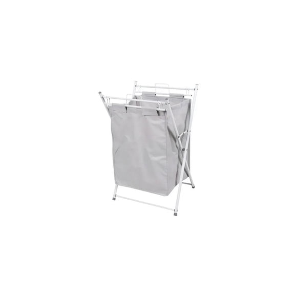 Canasto Para Ropa Plegable De Tela Con Bolsa Desmontable Gris Lioi Liso