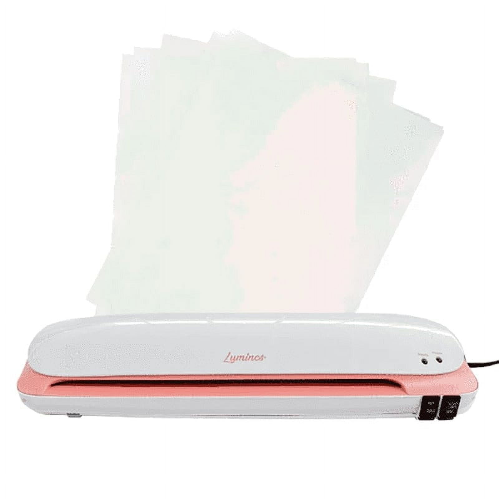 Luminos - Laminadora Rosada + Pack 10 Carpetas Laminado A3