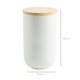 thumbnail image 2 of Contenedor Cerámica Hermético Tapa Madera L Blanco Simplit, 2 of 4