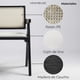 thumbnail image 2 of Pack 2 Silla Comedor Chandigarh Madera Negra Cojín Lino Venhoouse, 2 of 8