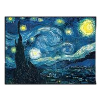 Genérico - Cuadro Noche Estrellada 30X40 Cm Negro