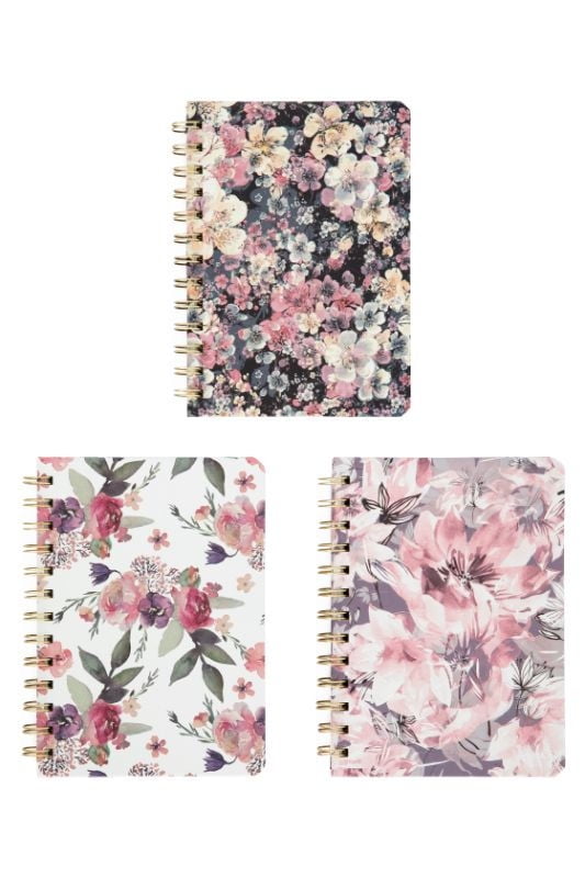 Cuaderno Espiral Flores 80 Hj.. 1 Un Pen&Gear