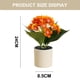 thumbnail image 2 of Bonsái de hortensia artificial, flor de seda, planta verde artificial para decoración de interiores, planta en maceta., 2 of 5