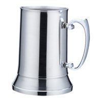 Magideal - Taza De Cerveza De Acero Inoxidable, Vaso De Doble Pared Con Asa, Taza De Cóctel, Tazas De Té Para Bebidas Calientes, Regalos Para El Día Del Padre En 560Ml