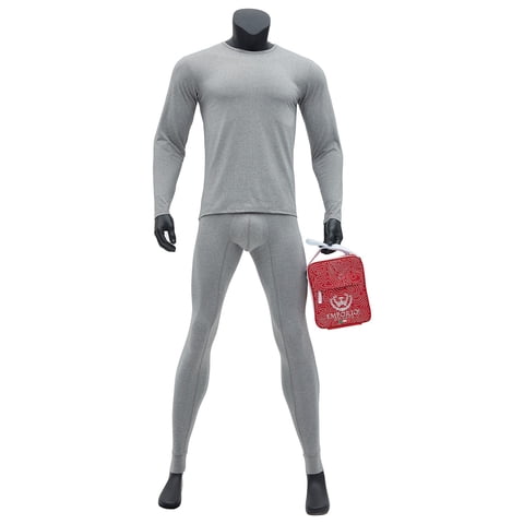 Giovacchino - Pack De Camiseta Y Calza Termica Primera Capa Hombre Con Bolso Regalo Talla Xl