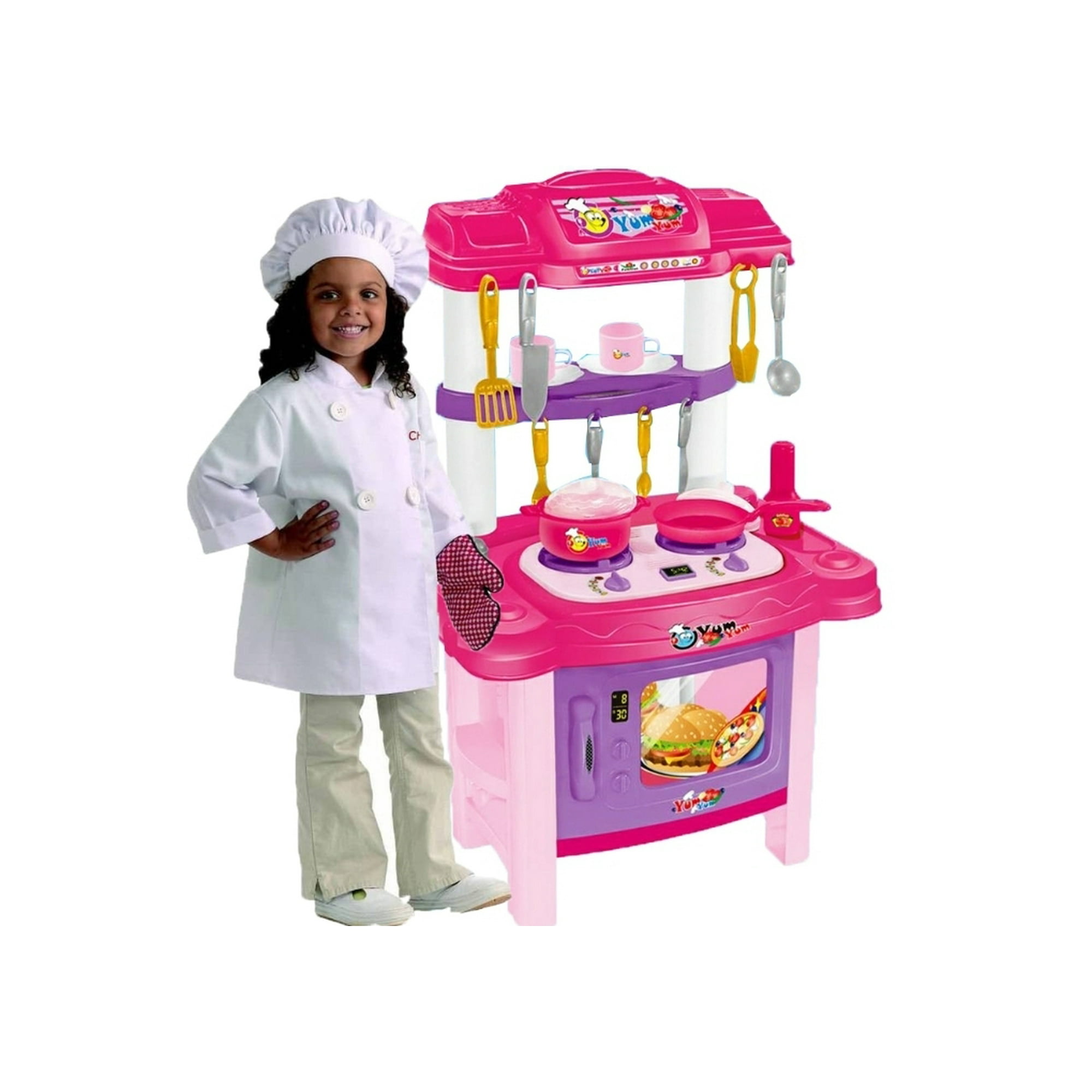Fashion Set - Cocina De Juguete Infantil Luz Y Sonido 30pz