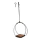 thumbnail image 1 of Colgador de Macetas Colgante Cesta Decorativa para Plantas Soporte para Flores Estructura de Hierro Y Madera Útil para Decoración en Ventana Balcón Pa, 1 of 5