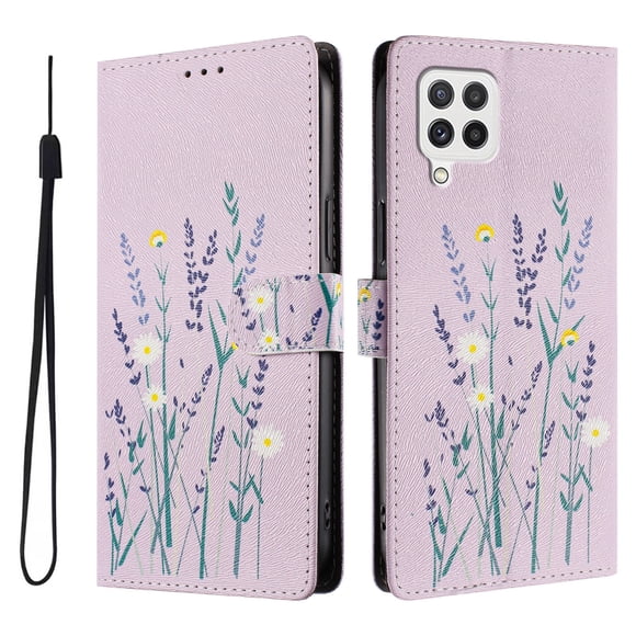 FOXDOCK Funda Tipo Cartera para Samsung Galaxy A22 4G con Soporte y Correa – Diseño de Patrones Lindos