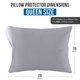 thumbnail image 3 of Protectores de almohada Utopia Bedding impermeables (paquete de 2) tamaño queen, 3 of 8