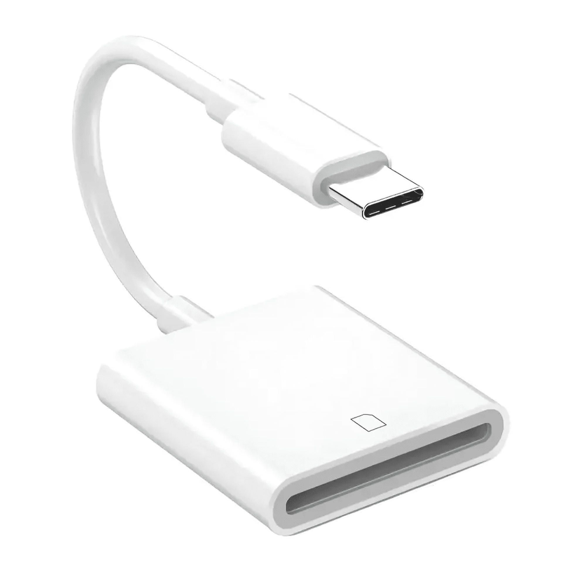 cable Adaptador Usb Belug 3.0 Tipo C Usb-c A Memoria Sd Camara Blanco